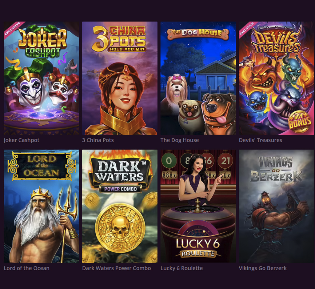 MalinaCasino slots on desktop